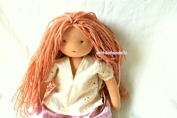 18 inch waldorf doll made of natural and ecological materials