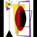 Form - Framed 9 3/4" x 12 1/4" Art Print by Tonya Newton Space Age Inspired Design