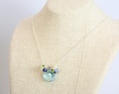 Necklace - Gemstone Cluster, Sterling Silver - Cady