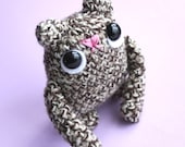 Amigurumi Brown Grump Cat Miniature Collectable