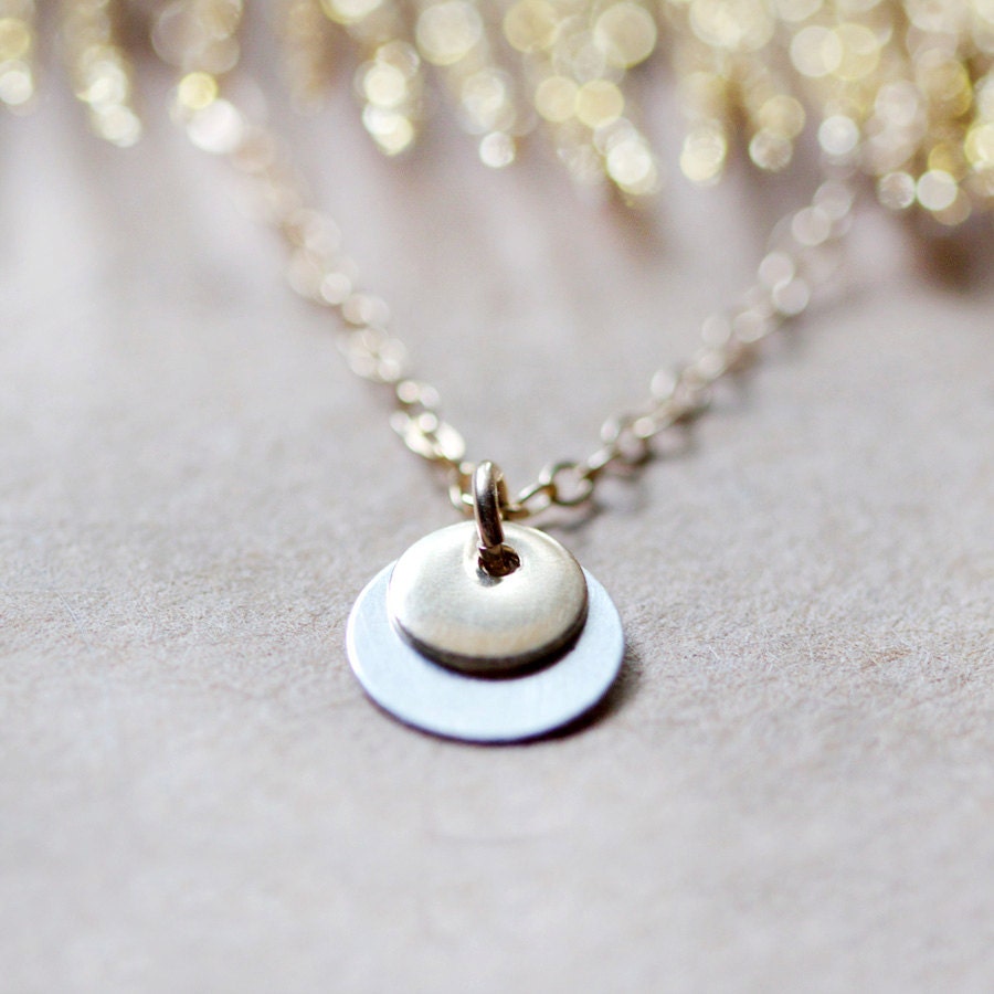 zoe - gold and silver coin necklace by elephantine