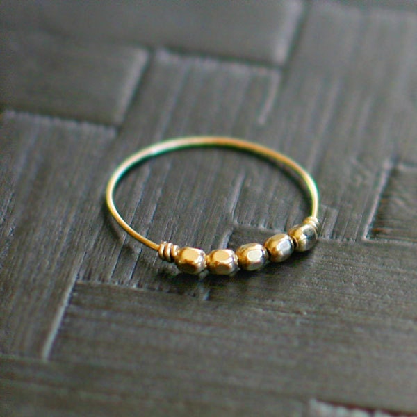 libra - minimalist gold ring by elephantine