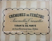 French Inspired Wood Keepsake Box, Hand Painted with French Label and Millinery Trims, CSSTeam, ECS