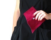Eco Fuscia Leather Business Card Holder / Wallet