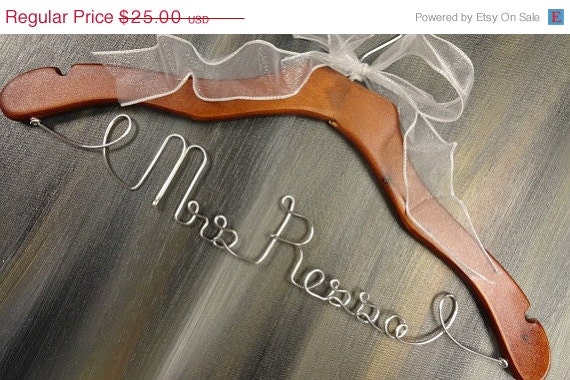 20% OFF SALE Custom Bridal Hangers Personalized Hangers by OriginalBridalHanger