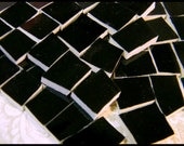 China Mosaic Tiles - SOLID BLaCK - 100 Broken Plate Tiles