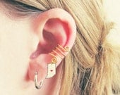 Wire Ear Cuff with Indiana State Charm - Choose Your Color