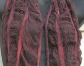 Long Purple and Pink Nuno Felted Scarf - Eco Fashion - Fibre Art