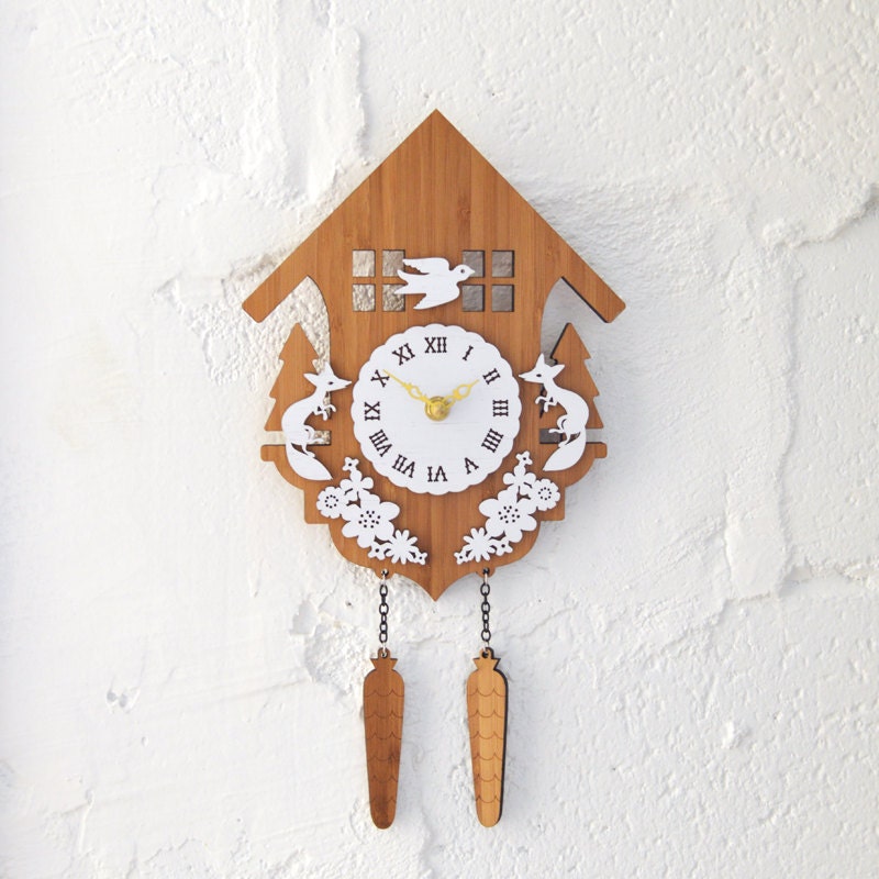 Modern Cuckoo Wall Clock - Style B