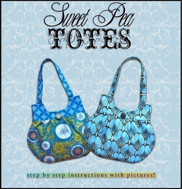 CLASSY CURVY ebook PDF Handbag Sewing Pattern / Sweet Pea Totes