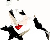 Art -- SIMPLY IRRESISTIBLE Fine Art Print Portrait Edgy Sexy Abstract Free US Shipping
