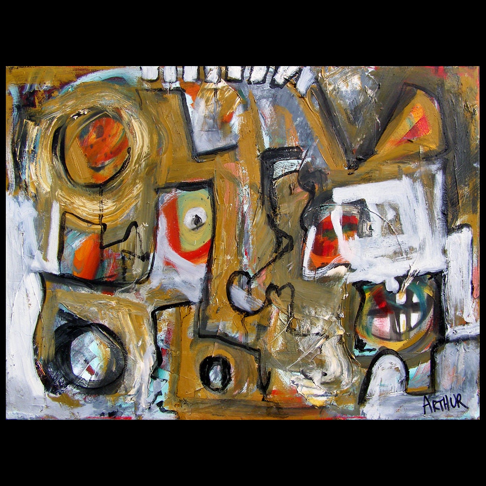 Peepers original Abstract Expressionist