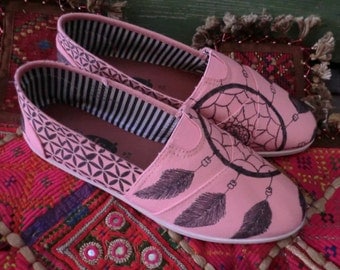 GYPSY DREAMS - Hand Decorated Tom's Style SHOES