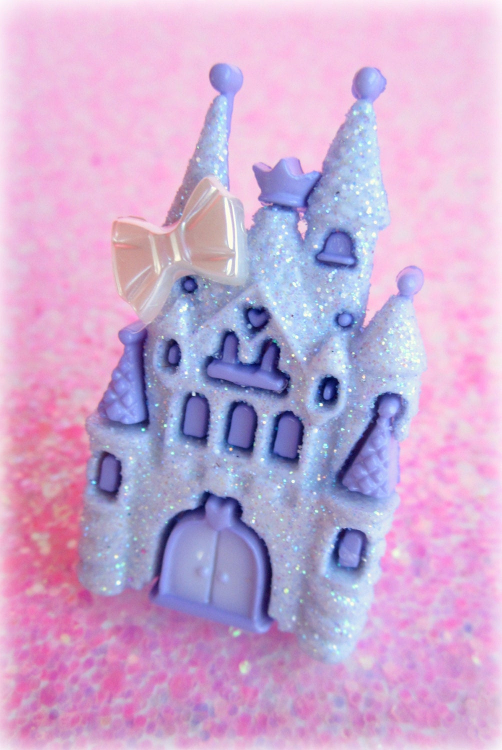 Fairy tale purple castle ring