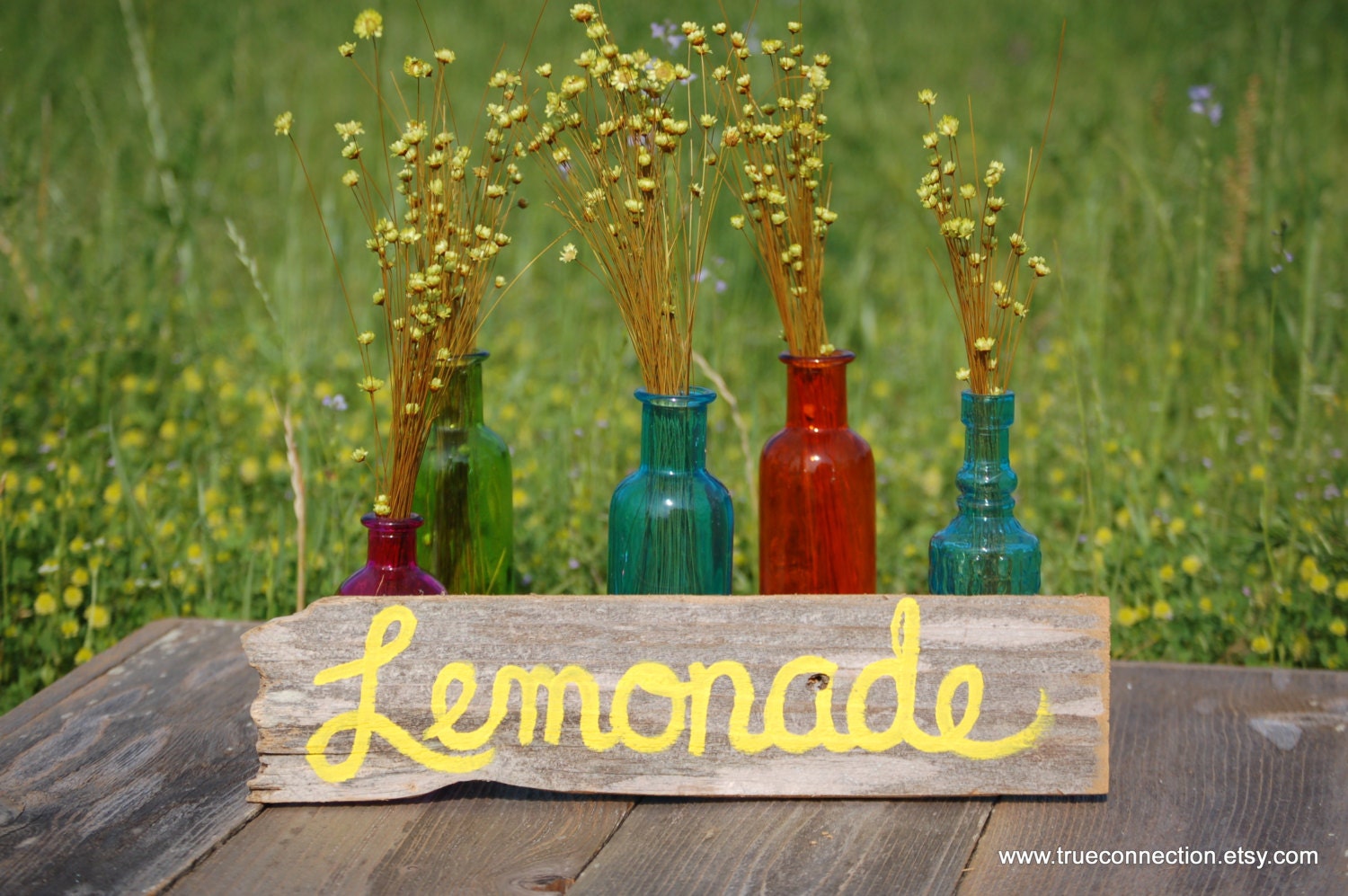 Rustic Table Signs YOUR WORDS Wedding Decorations Reception Table sign. Ceremony Sign LEMONADE Country Wedding Reception Decor