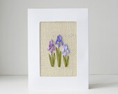 Purple Irises Card