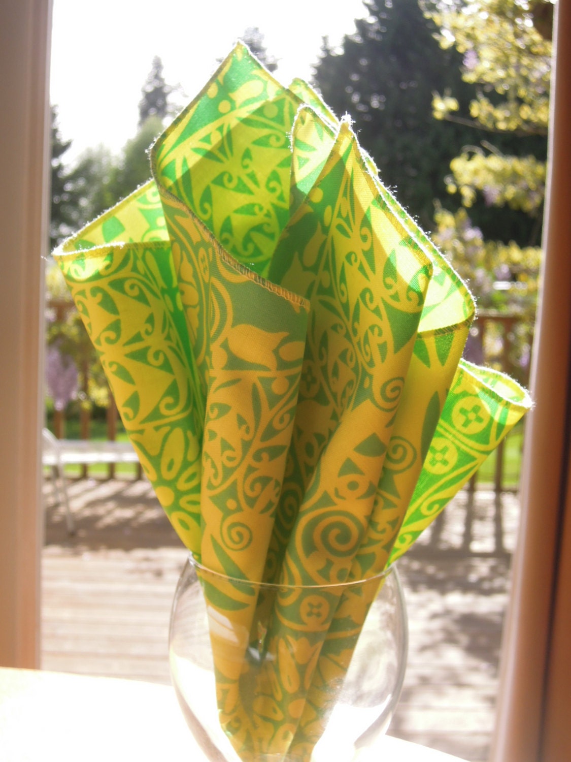 Organic Cotton Temple Doors Napkins, Table Linens, Amy Butler, 4