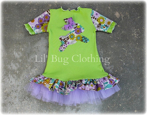 Custom Boutique Clothing Comfy Knit Easter Bunny Lavender Floral Tulle Dress Girl 3m 6m 9m 12m 18m 2T 3T 4T 5T 6 7 8 9/10