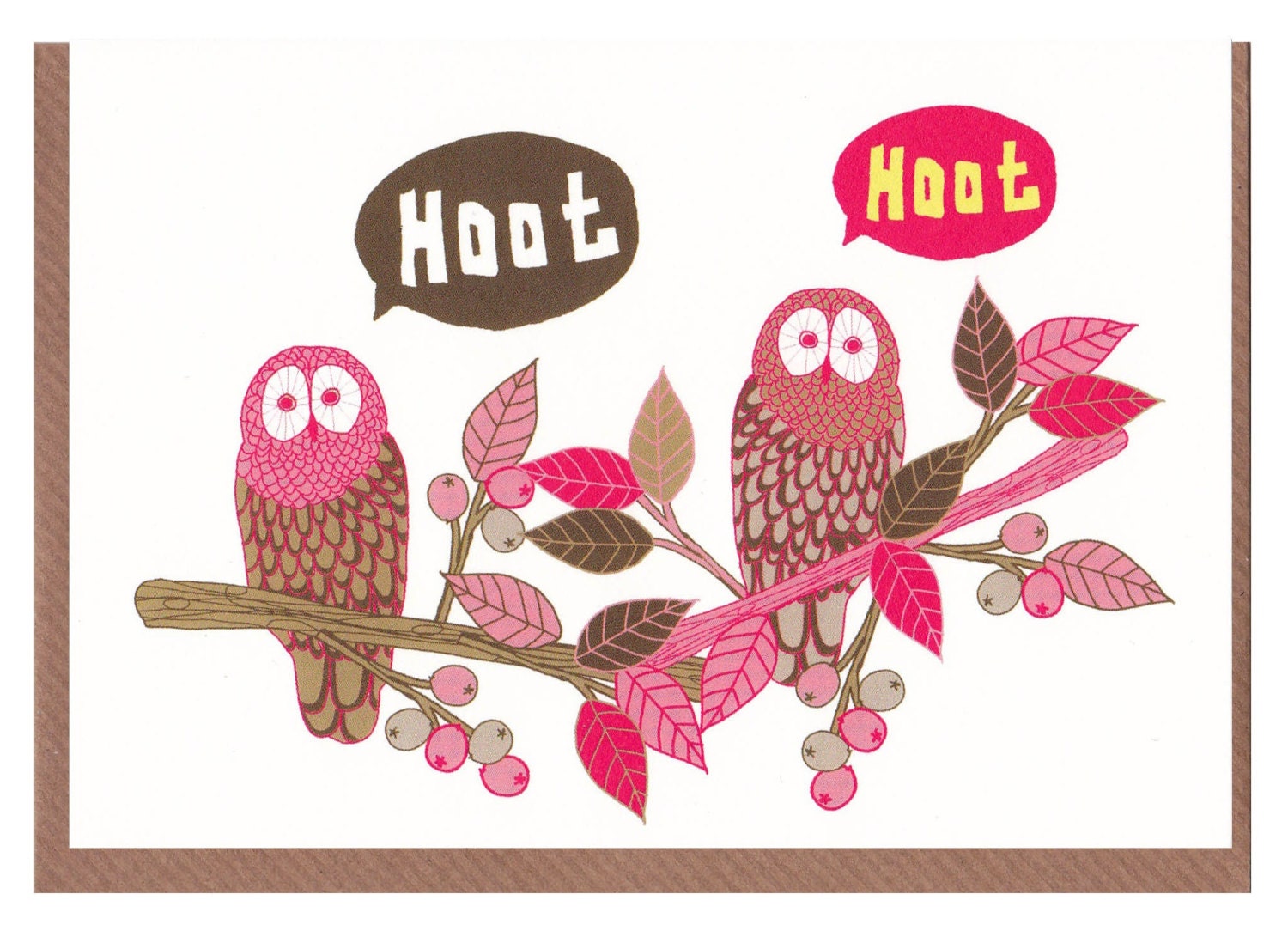 Hoot... greetings card