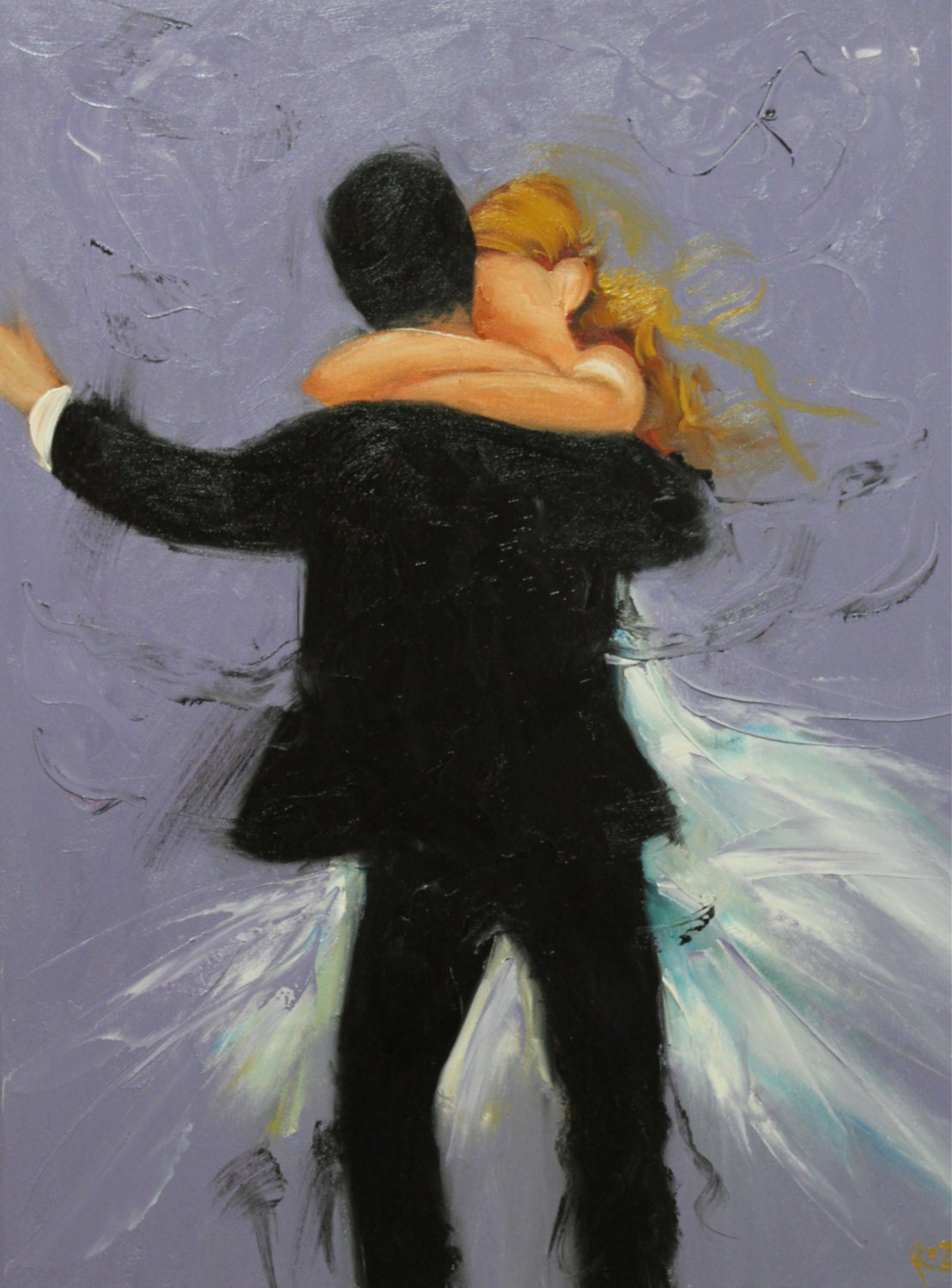 Commission your own Dance custom portrait painting by Roz