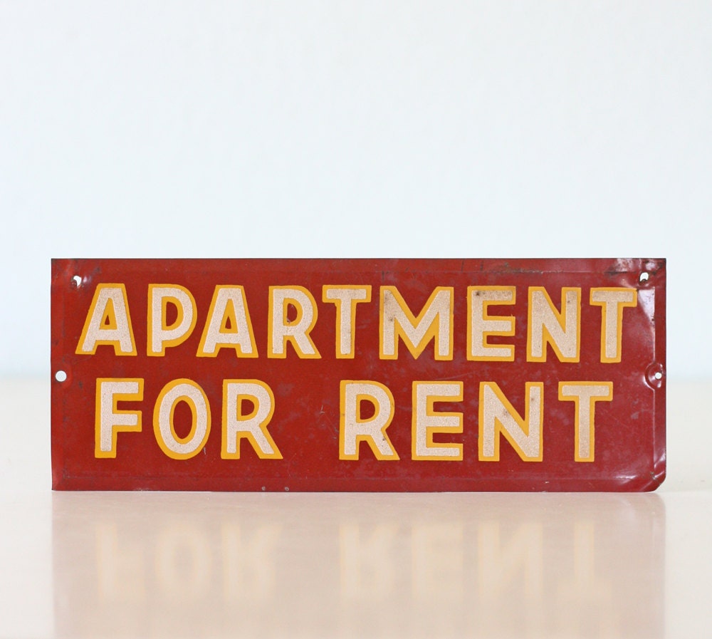 Vintage Sign - Apartment for Rent