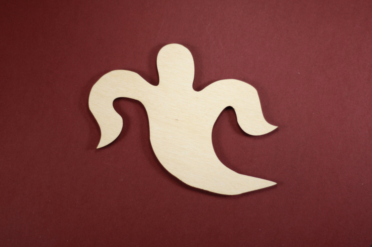 Ghost Shape Unfinished Wood Laser Cut Shapes Crafts Variety of Sizes