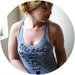 Edgar Allan Poe Shirt. LARGE Ladies' Racerback Tank in Grey