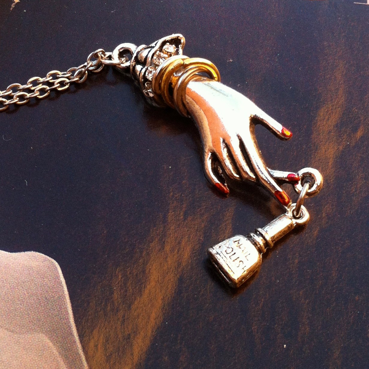 The Power Of The Hand-Nail Tech Necklace- Bohemian Gypsy Style