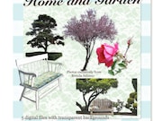 Digital Files Photography home Garden commercial personal use trees pink rose bench