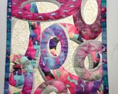 Computer Bug - Mini Quilted Wall Hanging/Textile Art