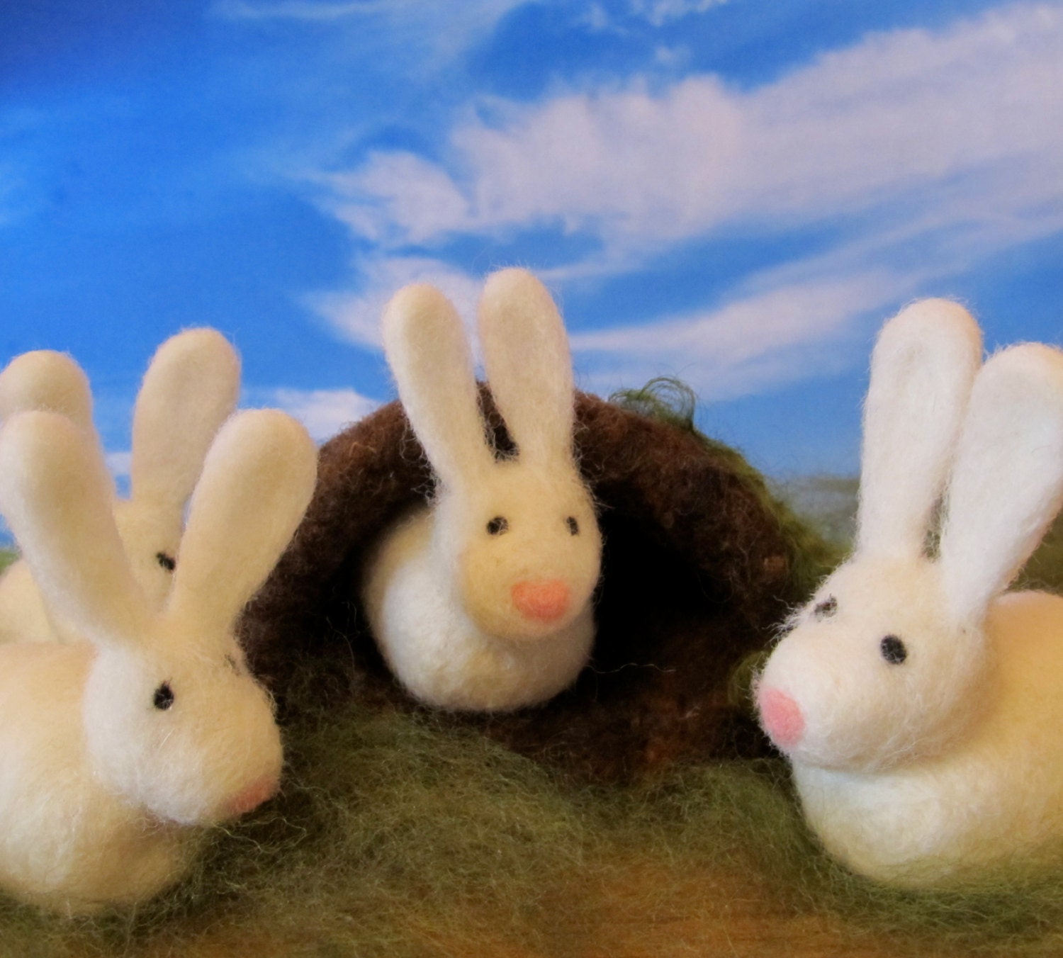 Little Needle Felted Rabbit