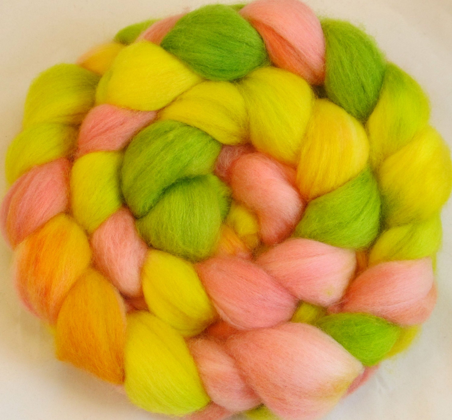 Merino  Hand Painted  Wool Roving - Spring Flowers