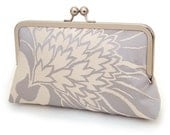 Ice belle clutch : silk bridal purse / wedding accessory / bridesmaid gift