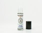 Lavender Perfume Oil Roll-On Glass Bottle Travel Desk Drawer Convenient Gorgeous Fragrance - French Lavender Perfume Oil