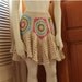 June Sale Country Chic - Sizes M/L - Ecru Pink Lime Turquoise Lined Swing Skirt by Annie Briggs 'LAURA'