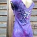 Periwinkle Hemp and Organic Cotton Stretchy Split Tee