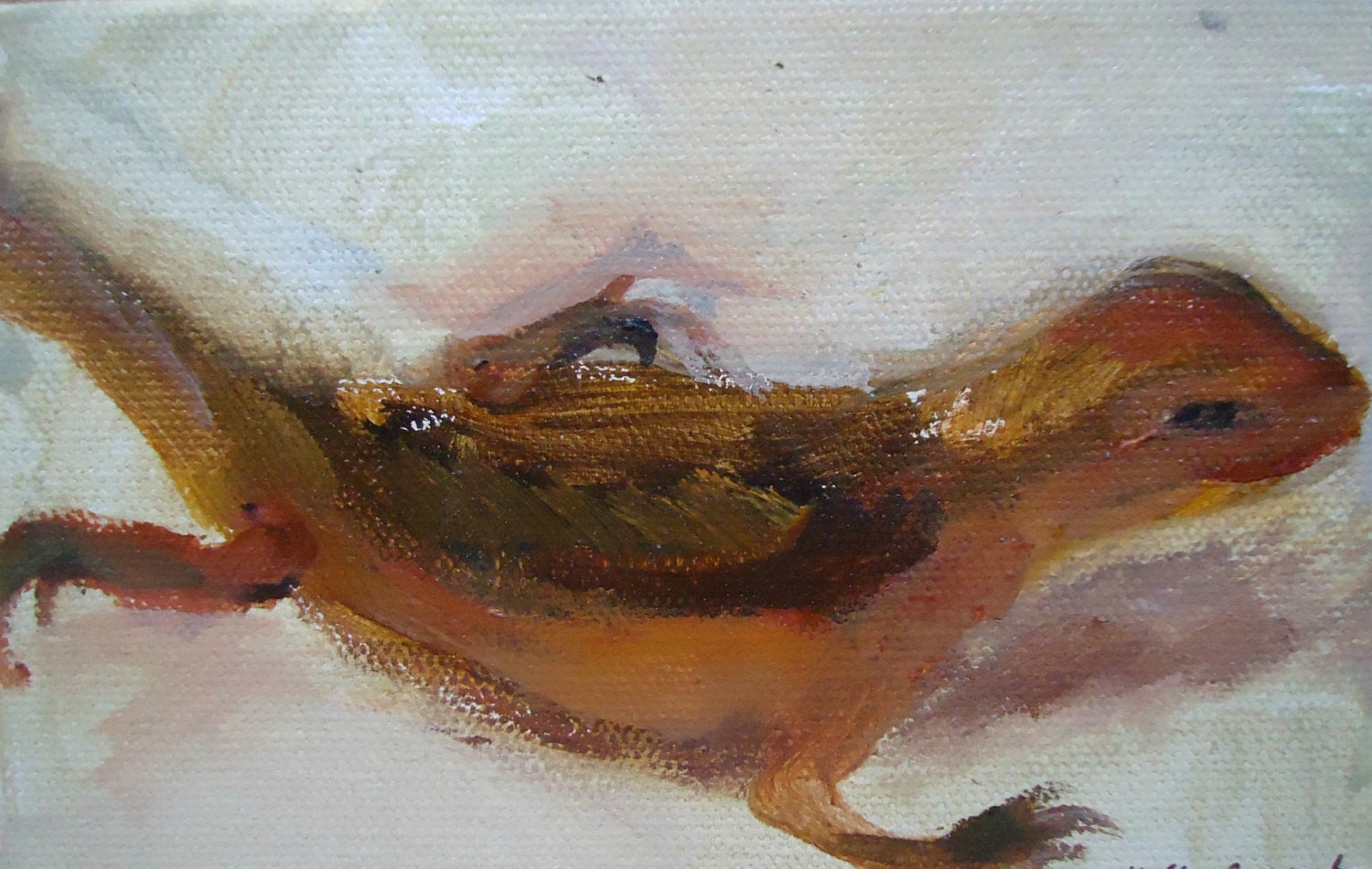 Scatter- Painting of a Lizard