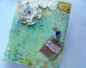 Journal, Handmade, Recycled, Tactile, Mixed Media, Binder