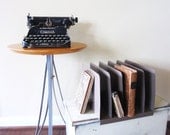 Vintage Industrial Metal Desk Top File or Organizer Retro Office Supply
