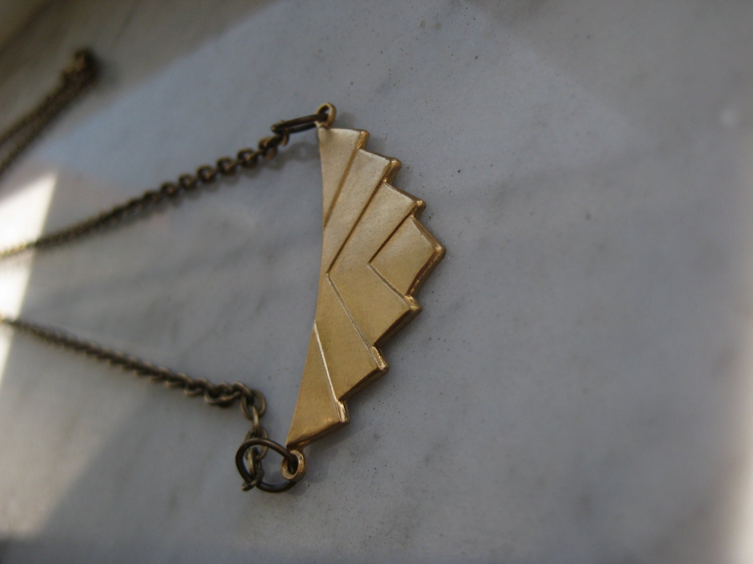 Layered Brass Necklace