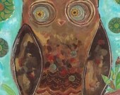 Mr. Hooty Hoots Giclee canvas 18 x 24