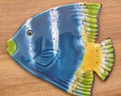 Ceramic fish tile wall hanging for home decor