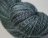handspun yarn - 2-ply Worsted weight - She Leaves The Boys Lonely colorway