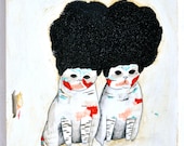Nice Hair (2)- Original mixed media painting