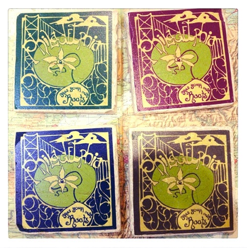 Marble coasters - Philadelphia Grow Your Own Roots