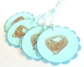 Robins Egg Gift Tags - Set of 4 Tags