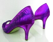Design your own Peacock feather Wedding Shoe Great Gatsby