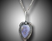 AGUA NUEVA Necklace Sterling Silver Lavender Agate Pendant