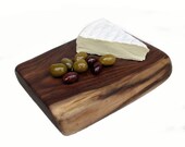 Tiramisu 6: Organic Natural Edge Rustic Walnut Wood Serving Cheese or Wedding Cake Board by Tanja Sova