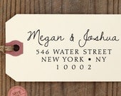 CUSTOM ADDRESS STAMP - new - Eco Friendly & self inking, return address stamp, rsvp address stamp, Etsy Shop Labels "Calligraphy stamp 71"